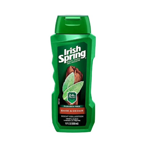 irish spring body wash sage & cedar 532ml