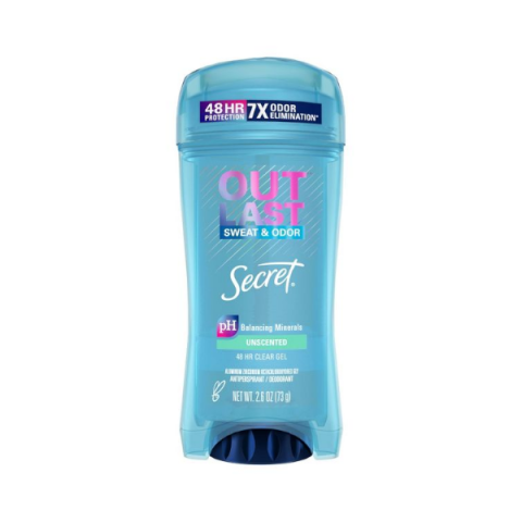 secret outlast deodorant stick unscented 74g
