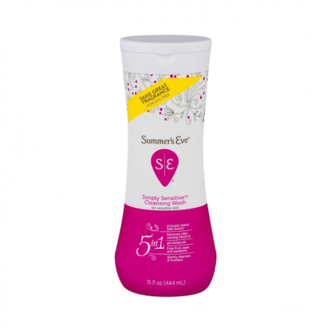 summer's eve 5in1 wash simply sensitive 444ml