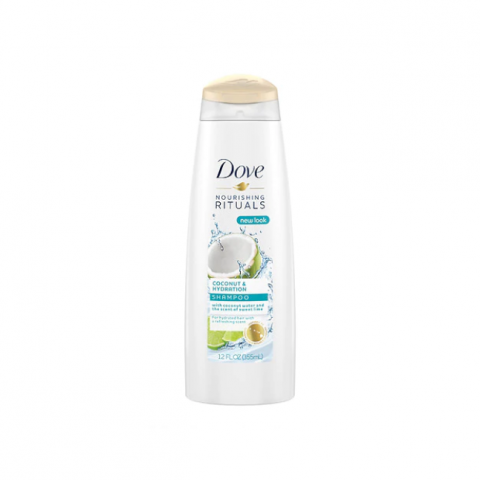 dove coconut & hydration shampoo 355ml