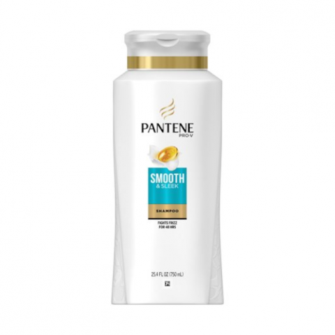 pantene smooth & sleek shampoo 750ml