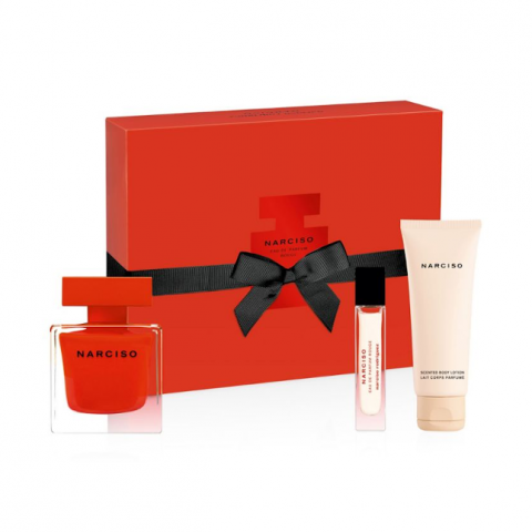 Narciso Rodriguez Rouge perfume for her 100ml edp gift set