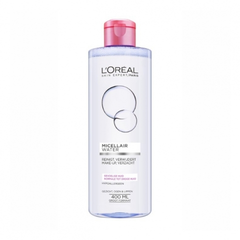 L'Oreal skin Expert micellar water (soothes) make-up remover 400ml dup