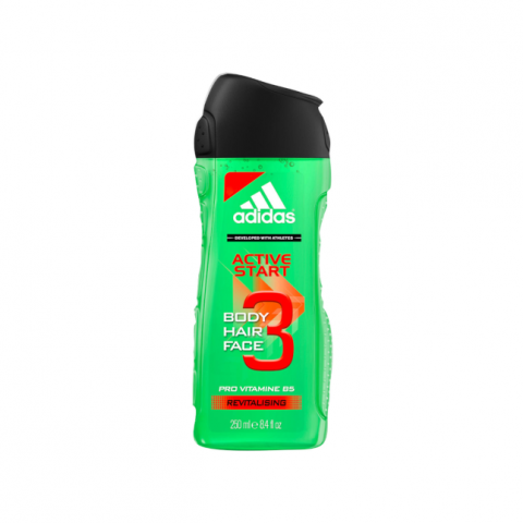 adidas active start 3in1 body wash 250ml