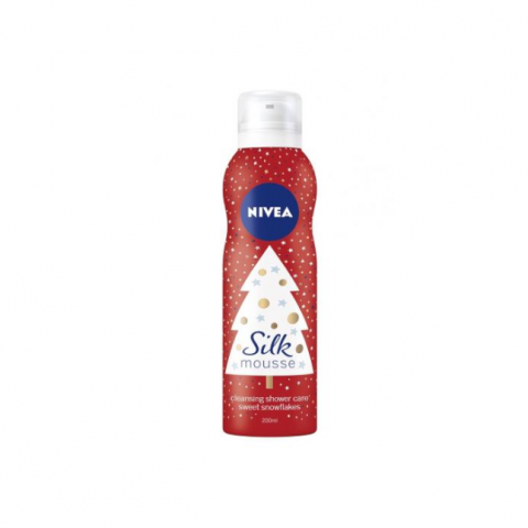 nivea shower mousse sweet snowflakes red 200ml