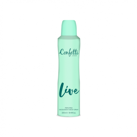 Confetti London deodorant live 250ml