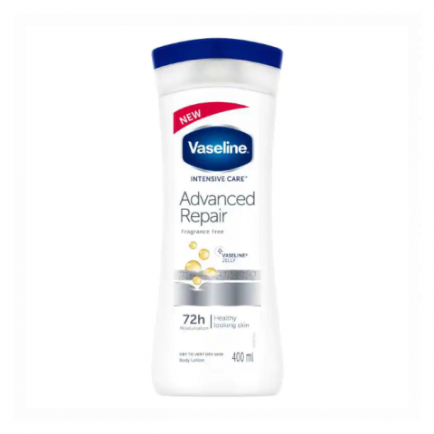 Vaseline advanced repair fragrance free lotion 400ml af