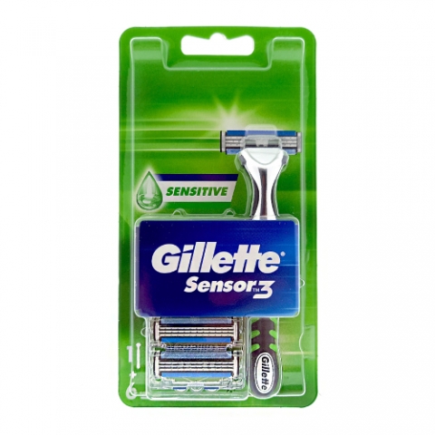 gillete shaving razor sensitive sensor 3