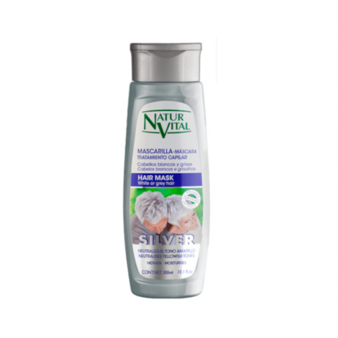 Natur Vital Silver Mask for White/Gray Hair 300ml