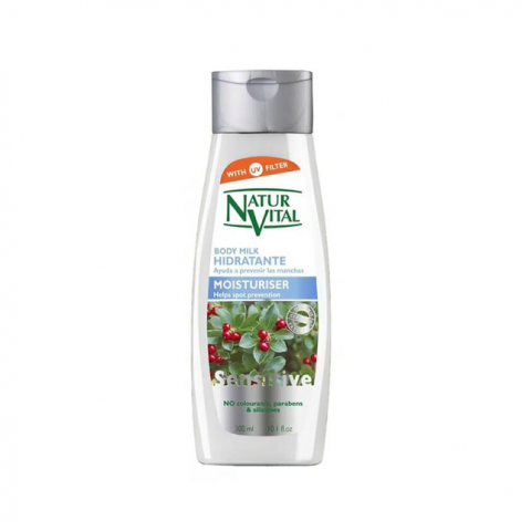 natur vital sensitive body milk moisturizer 300ml