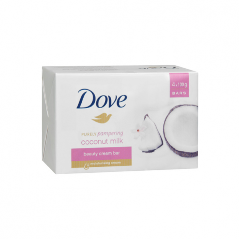dove coconut milk soap 100gx4