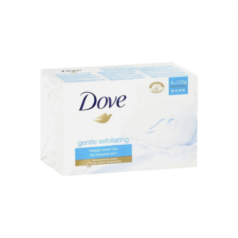 dove gentle exfoliating soap 100gx4