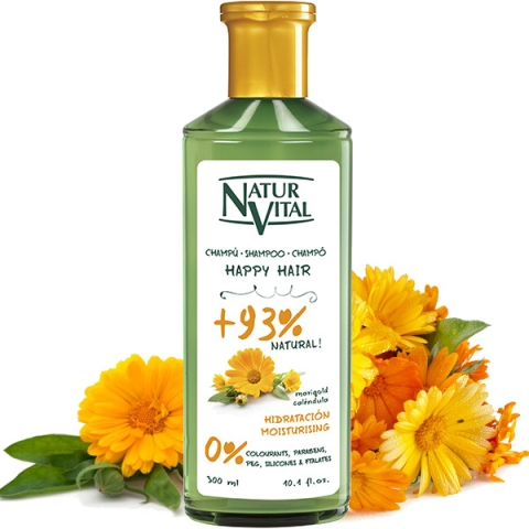 natur vital moisturizing SHAMPOO HAPPY HAIR  300ml